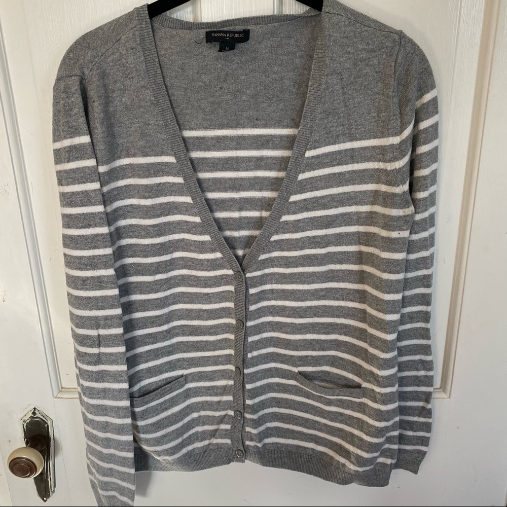Banana Republic Striped Cardigan